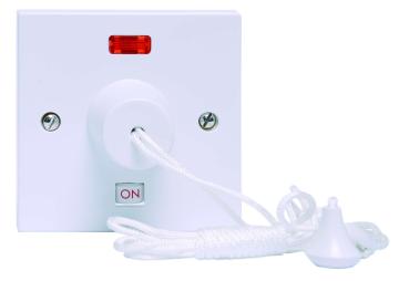 50 AMP Double Pole Pull Switch with Neon