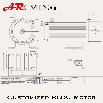 customized DC brushless motor