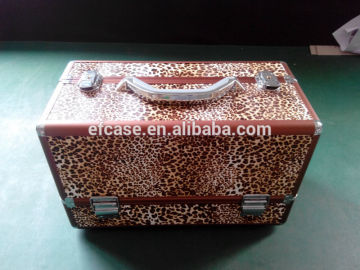2014 HOT SELLING LEOPARD PU MAKE UP TRAIN CASE