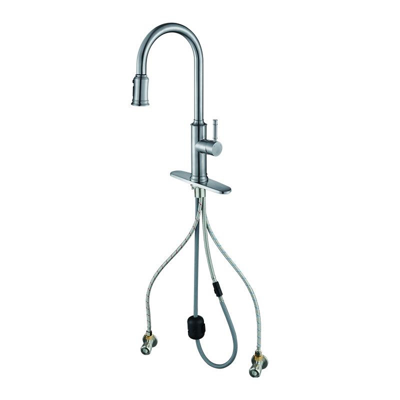 single handle 304# Stainless steel Kitchen faucet