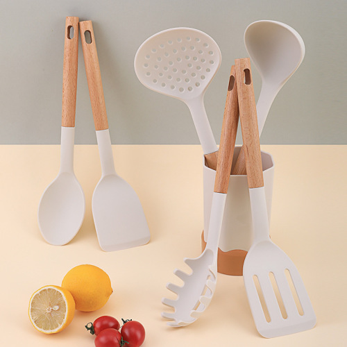 Food grade silicone kitchenware 7-piece set