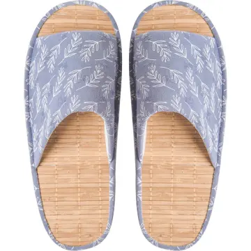 Summer Breathable Thick Bamboo Sole Slippers