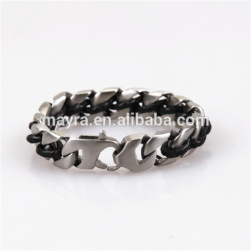 new product casting custom energy bracelet with leather
