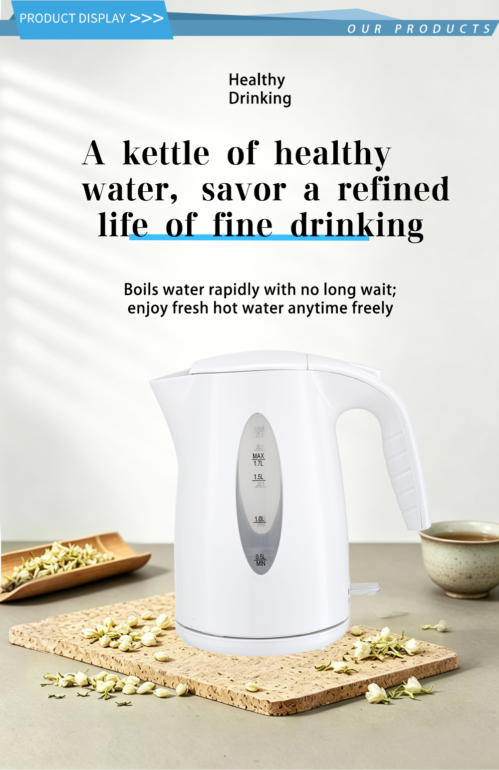 304 stainless steel kettle FK-1310 1
