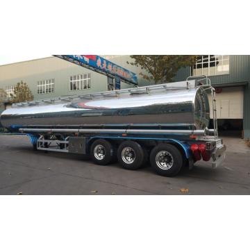 Mirror Aluminum Alloy Fuel Tanker Truck Semi-Trailer