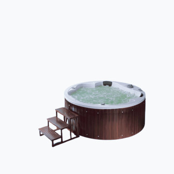 Gran jacuzzis spa de jacuzzis al aire libre 7 persona de lujo bañera de remolino acrílico de lujo con función de masaje para la venta