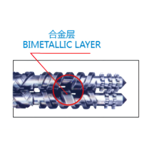 Máquina de moldagem de injeção parafuso e barril bimetal