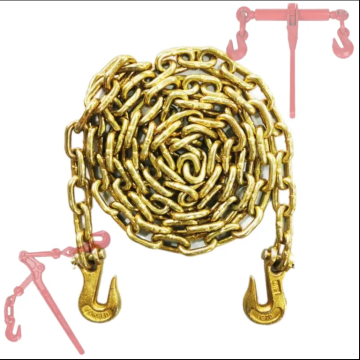 Factory Wholesale 3/8'' & 5/16'' G70 Transport Chain with Clevis Grab Hooks