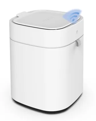 Smart Induction Trash Can: Waterproof Bathroom Waste Bin