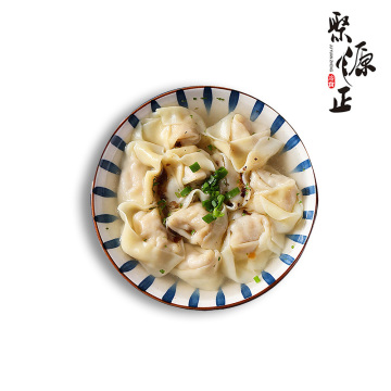 Handmade Style Mushroom Shrimp Artisanal Large Wontons