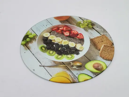 modern kitchen glass cutting board