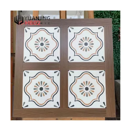 Foshan 600x600 American Retro Wood Grain Mosaic Tiles