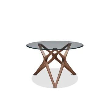 High End Tempered Glass Round Dining Tables