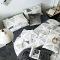 Cotton tulen dicetak Gaya Gaya Gaya Bedned Bedding Set