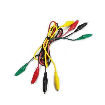 4 Color Banana Aligator Clip Connector Cable Assembly