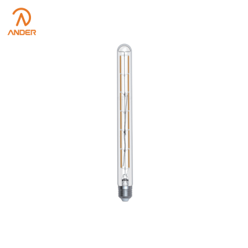 Ampoule à filament vertical de conception mince avec éclairage réglable