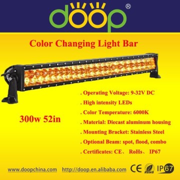 52inch color changing light bar & offroad led light bar & double row color led light bar