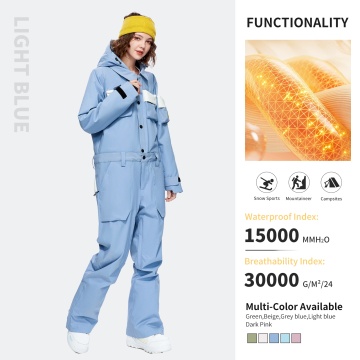 One-piece Ski Suit Unisex Windproof Waterproof