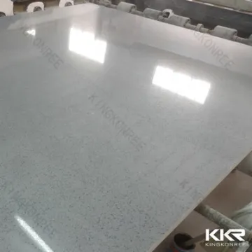 High polished grey engineering artificial quartz stone