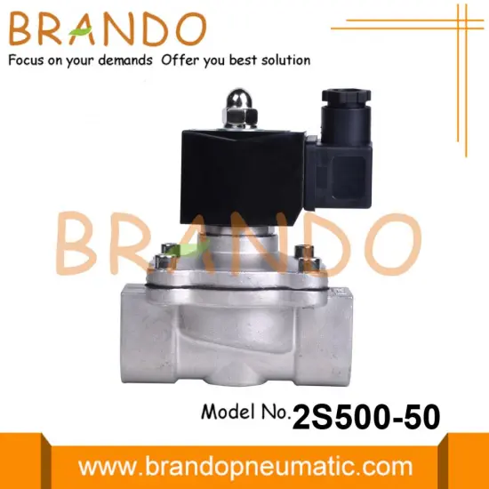 2'' 2S500-50 Stainless Steel Solenoid Valve 24VDC 220VAC
