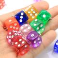 Mixed Color Mini Dice With Hanging Hole Resin Pendant Cube Resin Cabochons For Handmade Earrings Key Chain Accessories