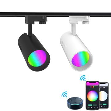 ضوء مسار LED الذكي - 15W/20W DALI DIMMOTE CONTROL RGB RGBW COB إضاءة مسار قابل للتعديل