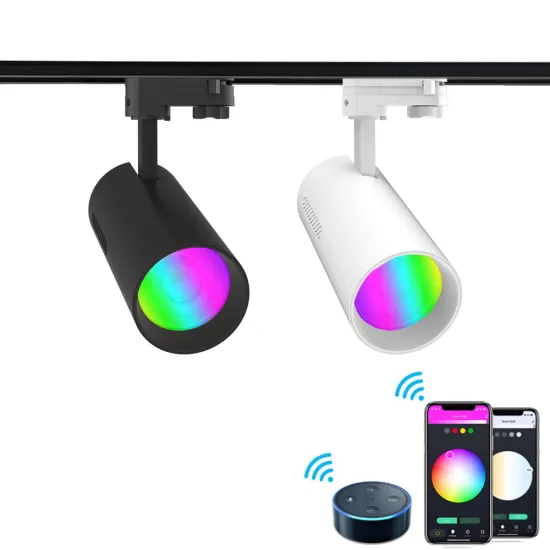 Smart LED Track Light - 15W/20W DALI Dimmable Remote Control RGB RGBW COB Adjustable Track Lighting