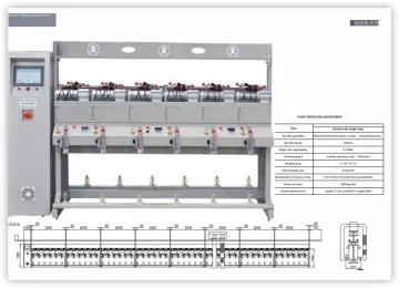 Package yarn hard winding machine in textile