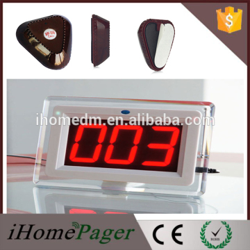 Dining hall ordering system single transmitter and desktop led display receiver
