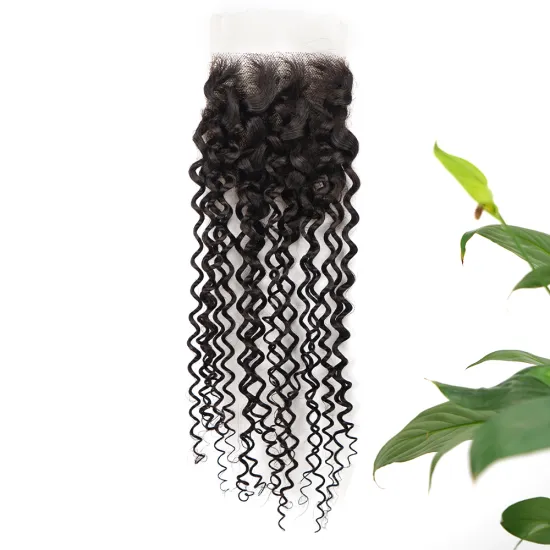 150% Density Curly Wave Swiss Virgin Real 12a Thin Transparent hd 4x4 Cuticle Aligned Hair Lace Closure hd