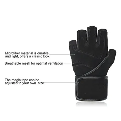 Custom Fashion Weightlifting Dumbbell Barbell Fitness Gloves