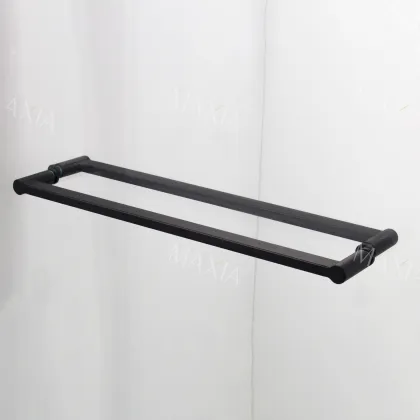Black dual activity shower partition