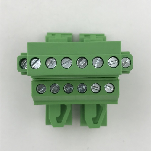 din rail mounted with flange pluggable terminal block