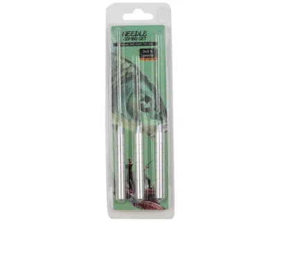 3-Piece Fishing Bait Needle Set: Portable Tools for Carp Fishing, Splicing Needles, and Bait Hooks