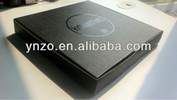 Black Pizza Box with UV Coating