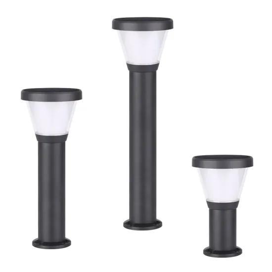 New 20W Solar LED Bollard Lights - Aluminum Waterproof Outdoor Garden Lighting