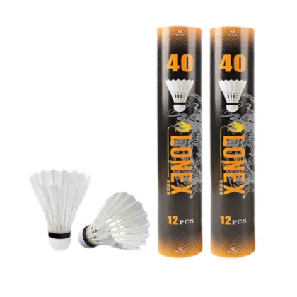 Super Durable High Quality Goose Feather Shuttlecock with Cork Head