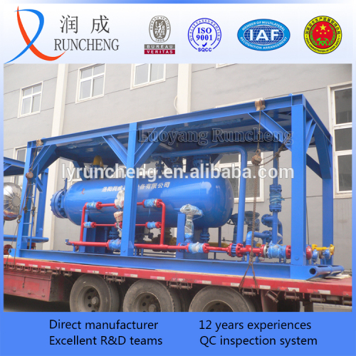 skid-mounted oil gas water three phase separator for oil or gas field