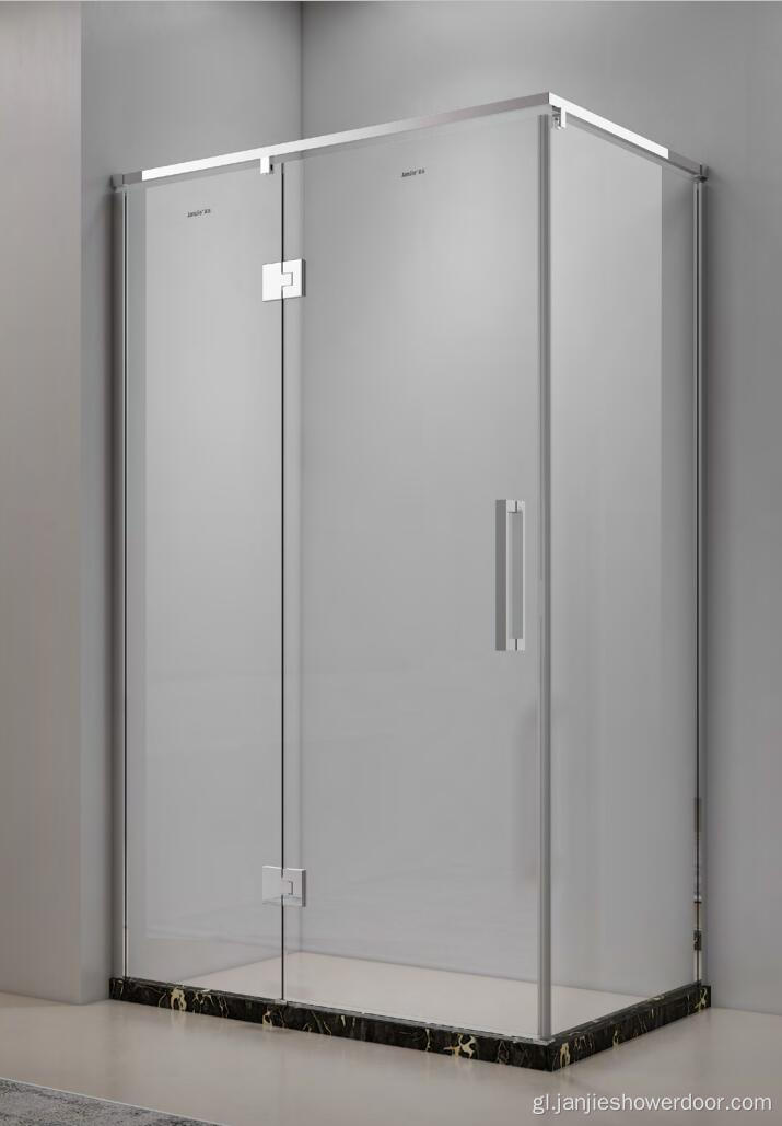 Cubículo de ducha de forma rectangular