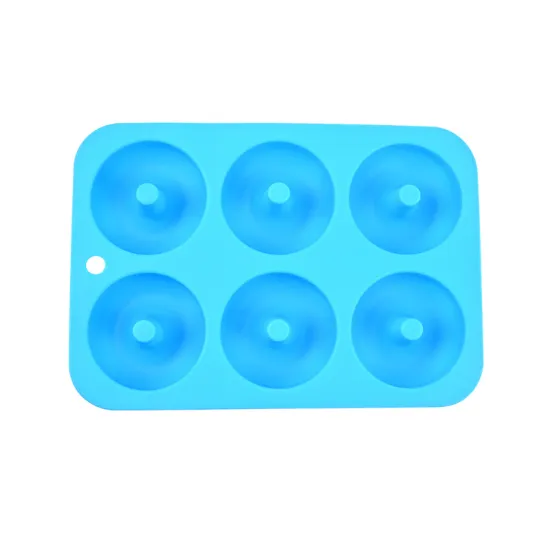 6-Cavity Donut Round Disc Mold for Baking
