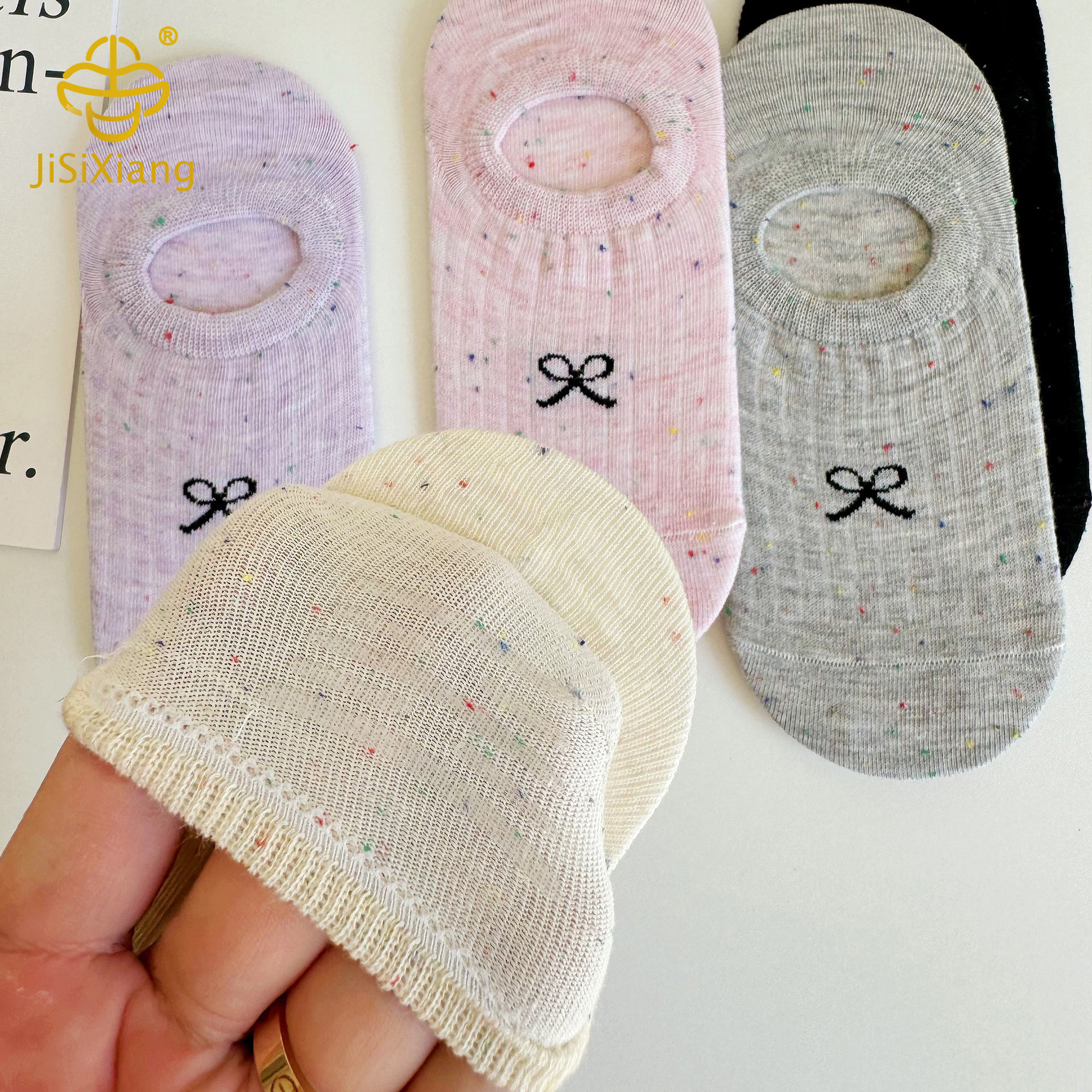 한국 활 안티 슬립 도트 원사 양말