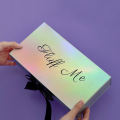 Custom Silver Holographic Paper Magnet Packaging Box