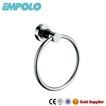 Antique Bathroom Accessories Brass Chrome Towel Ring Holder With Black Marble 918 02