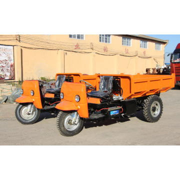 Tricycle de dumper diesel personnalisé avec une grande boîte ouverte