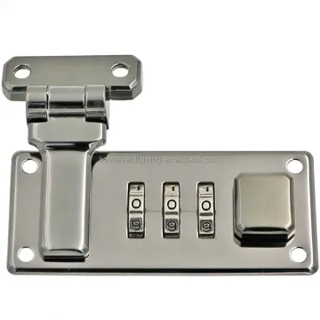 High-Quality Big Size Black Nickel 3-Digit Zinc Alloy Coded Lock for Briefcases, Jewelry Boxes & Security Needs