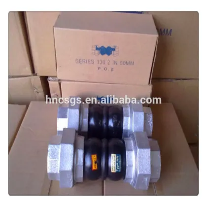 Threaded dual-ball rubber joints EPDM
