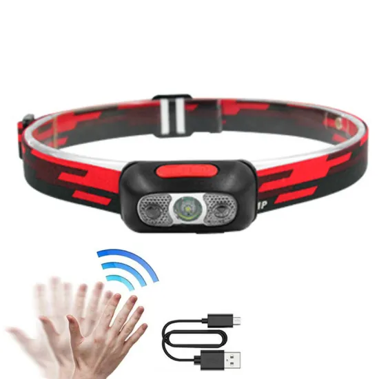 Rechargeable LED Mini Headlamp with Night Vision and Intelligent Induction