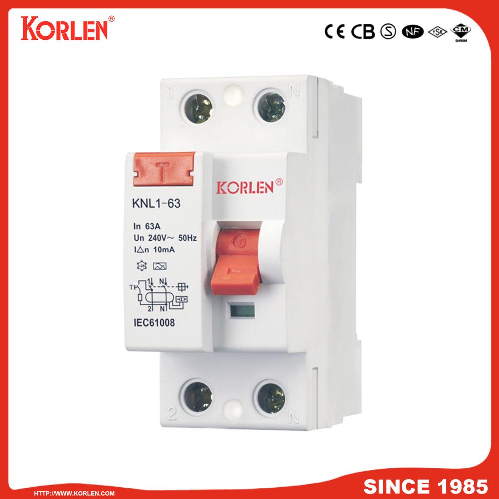 63A 1p+N 3p+N Leakage Residual Current Circuit Breaker