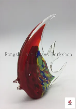 Big Red Fish Glass Sculpture