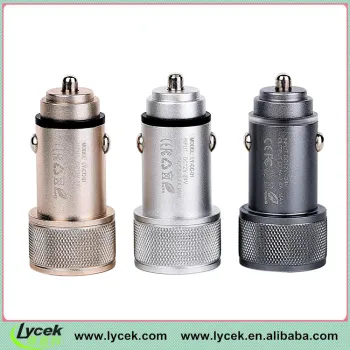 2.4A&1A Dual USB Car Charger with led light